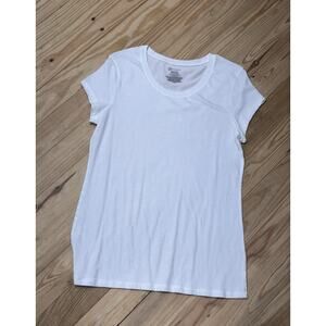 NOBO Scoop Neck Semi Fitted Short Sleeve T Shirt White Juniors Size XL(15-17)